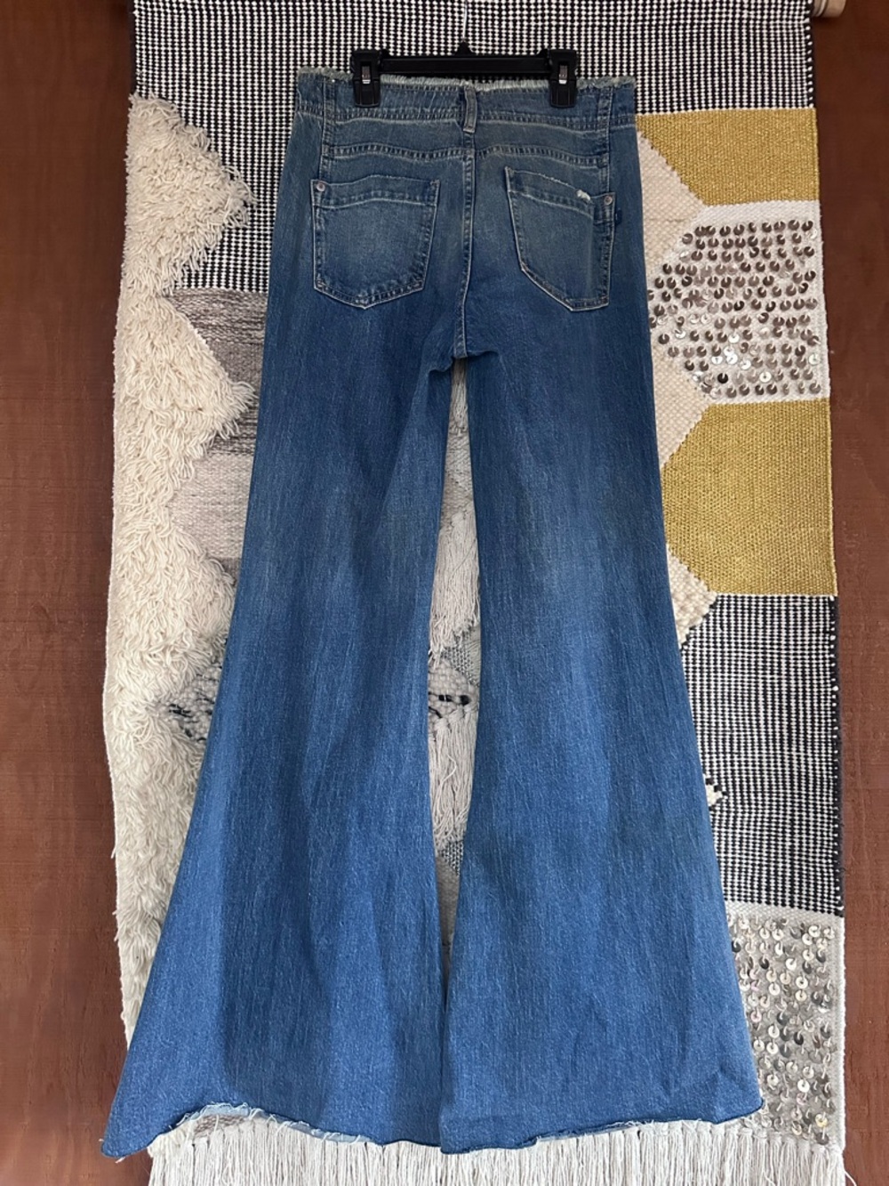 Anthropologie the Supermodel high-Rise wide Leg Women's Jeans distressed. - Picture 7 of 9